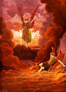 Paradiso perduto: Satana e Belzebù da Gustave Dore